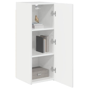 TV-Wandschrank, 2er Set, Glänzend Weiß, 30x80 cm