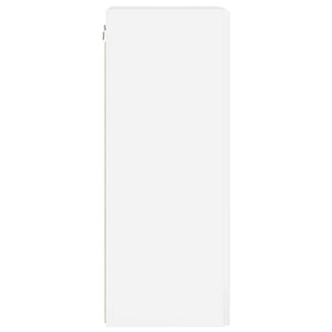 TV-Wandschrank, 2er Set, Glänzend Weiß, 30x80 cm