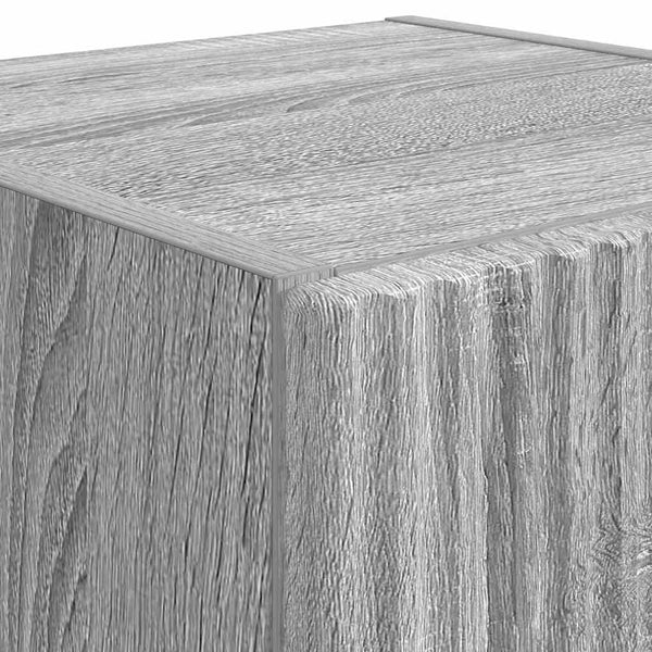 vidaXL Meuble TV mural gris Sonoma 30 x 31 x 80 cm en bois d'ingénierie