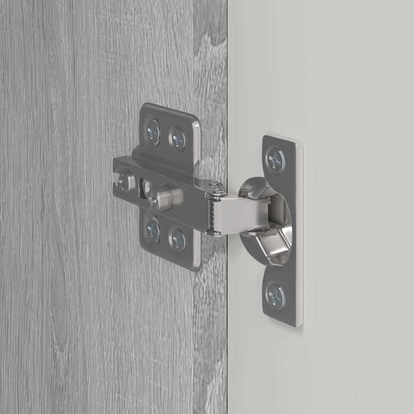 vidaXL Meuble TV mural gris Sonoma 30 x 31 x 80 cm en bois d'ingénierie