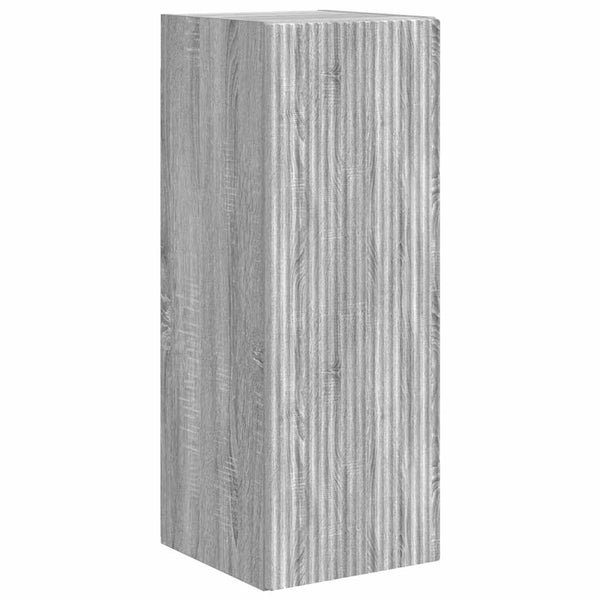 vidaXL Meuble TV mural gris Sonoma 30 x 31 x 80 cm en bois d'ingénierie