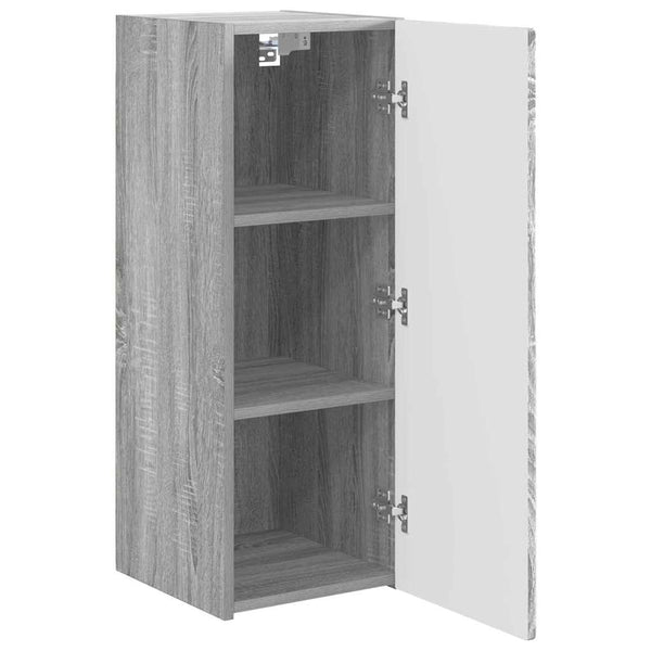 vidaXL Meuble TV mural gris Sonoma 30 x 31 x 80 cm en bois d'ingénierie