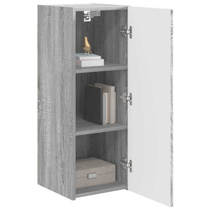 vidaXL Meuble TV mural gris Sonoma 30 x 31 x 80 cm en bois d'ingénierie