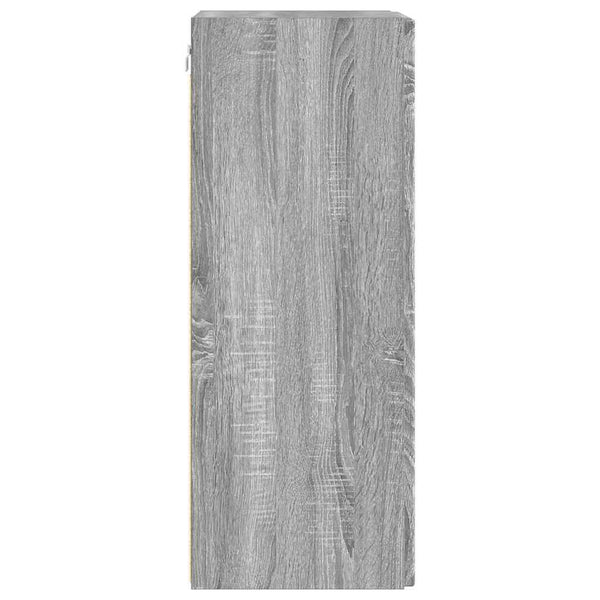 vidaXL Meuble TV mural 2 pcs Chêne sonoma gris 30 x 31 x 80 cm