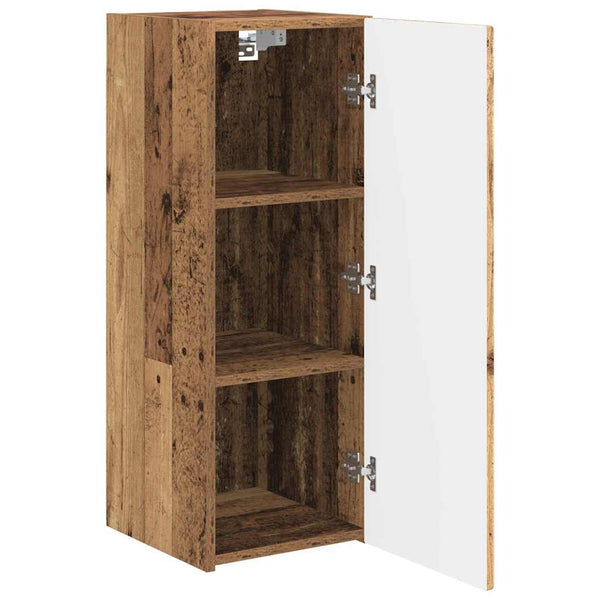 Meuble TV mural vidaXL 2 pcs bois de récupération 30 x 31 x 80 cm bois d'ingénierie