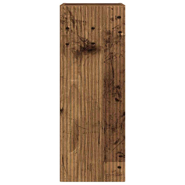 Meuble TV mural vidaXL 2 pcs bois de récupération 30 x 31 x 80 cm bois d'ingénierie