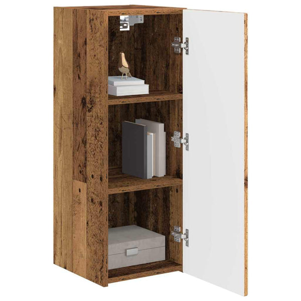 Meuble TV mural vidaXL 2 pcs bois de récupération 30 x 31 x 80 cm bois d'ingénierie
