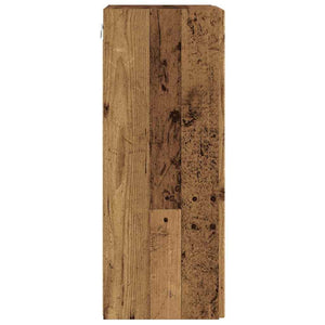 Meuble TV mural vidaXL 2 pcs bois de récupération 30 x 31 x 80 cm bois d'ingénierie