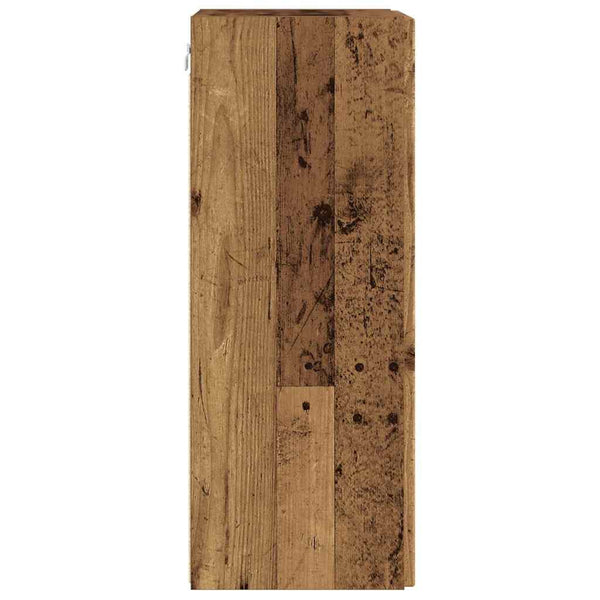 Meuble TV mural vidaXL 2 pcs bois de récupération 30 x 31 x 80 cm bois d'ingénierie