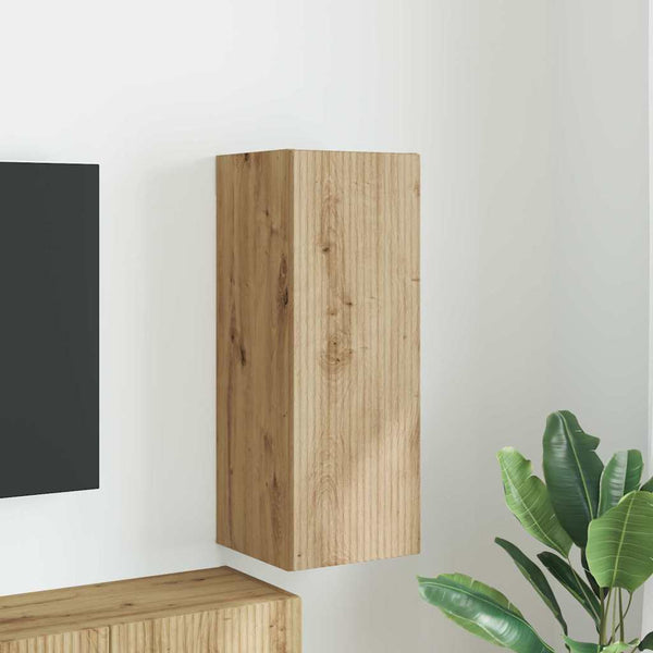 TV-Wandschrank Eiche 30x80 cm