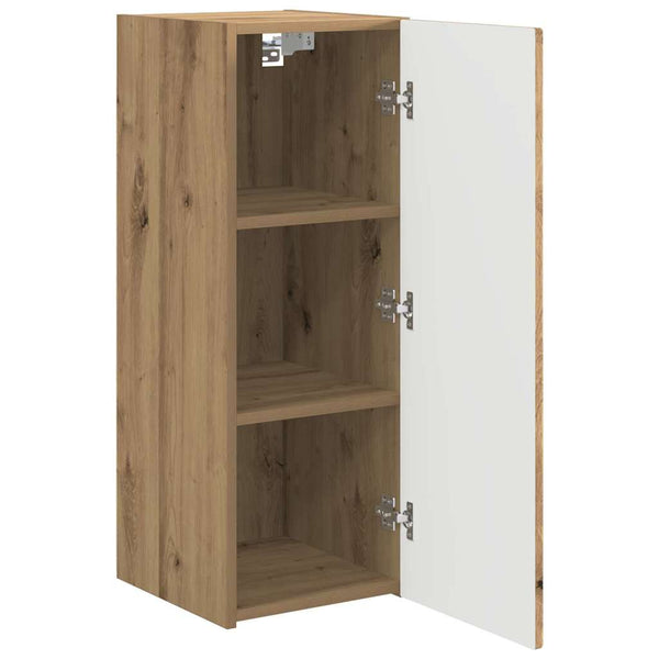 TV-Wandschrank 2er Set Eiche 30x80 cm