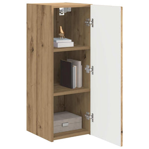 TV-Wandschrank 2er Set Eiche 30x80 cm