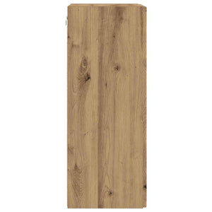 TV-Wandschrank 2er Set Eiche 30x80 cm