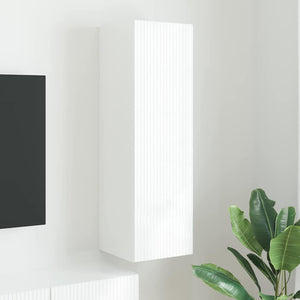 Weiße TV-Wandhalterung 30x100 cm