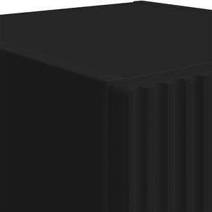 Schwarzer TV-Wandschrank 30x100 cm