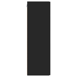 Schwarzer TV-Wandschrank 30x100 cm