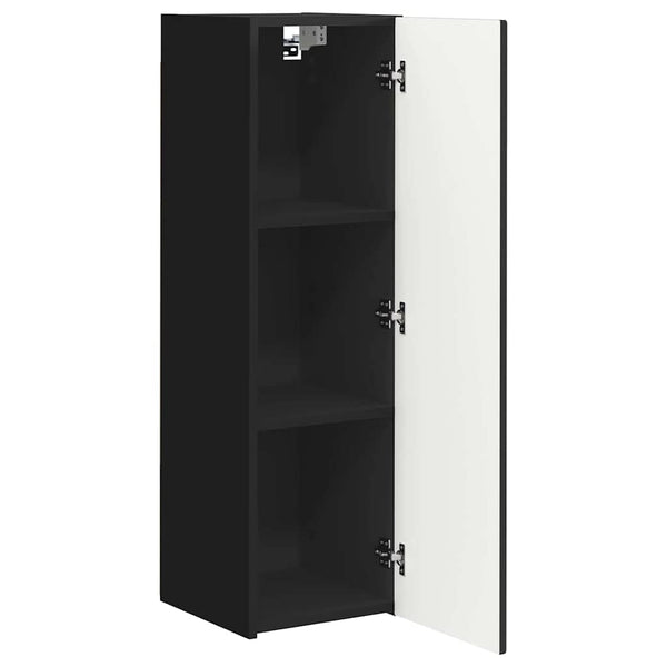 TV-Wandschrank Schwarz 2er-Set
