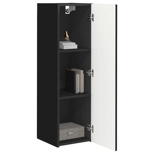 TV-Wandschrank Schwarz 2er-Set