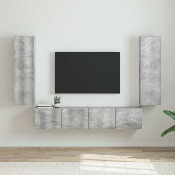 TV-Wandschrank Beton Optik, 2er Set