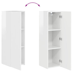 TV-Wandschrank Weiß Glänzend 100 cm
