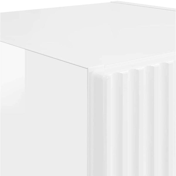 TV-Wandschrank, 2er Set, Weiß Glänzend