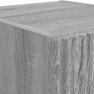 Grauer TV-Wandschrank Sonoma, 100 cm