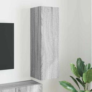 Grauer TV-Wandschrank Sonoma, 100 cm