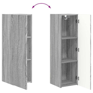 Grauer TV-Wandschrank Sonoma, 100 cm