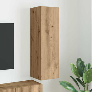 vidaXL Meuble TV mural Chêne artisanal 30 x 31 x 100 cm