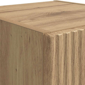 TV-Wandschrank 2er Set Eiche 30x100 cm