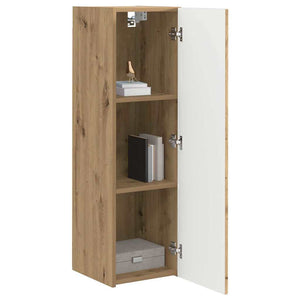 TV-Wandschrank 2er Set Eiche 30x100 cm