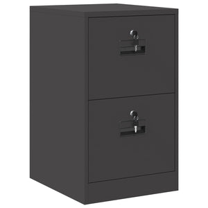 vidaXL Meuble de classement noir 44 x 50 x 74,5 cm Acier laminé à froid