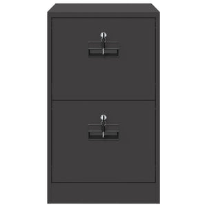vidaXL Meuble de classement noir 44 x 50 x 74,5 cm Acier laminé à froid