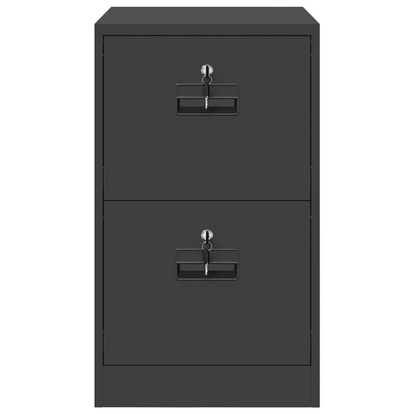 vidaXL Meuble de classement noir 44 x 50 x 74,5 cm Acier laminé à froid