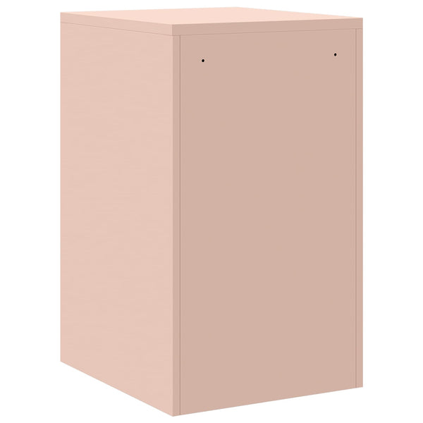 Rosa Aktenschrank aus Stahl