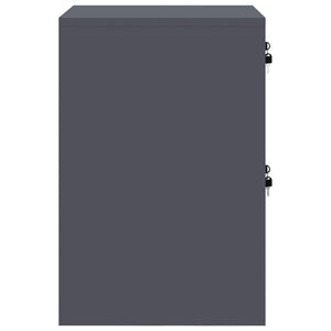 vidaXL Meuble de classement anthracite 44 x 50 x 74,5 cm en acier laminé à froid
