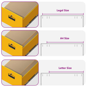 Senfgelber Aktenschrank aus Stahl