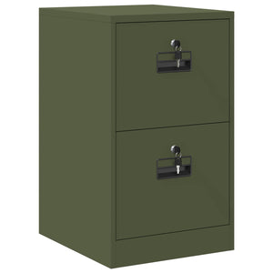 Aktenschrank Olive Grün Stahl