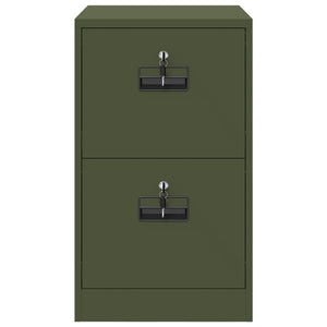 Aktenschrank Olive Grün Stahl
