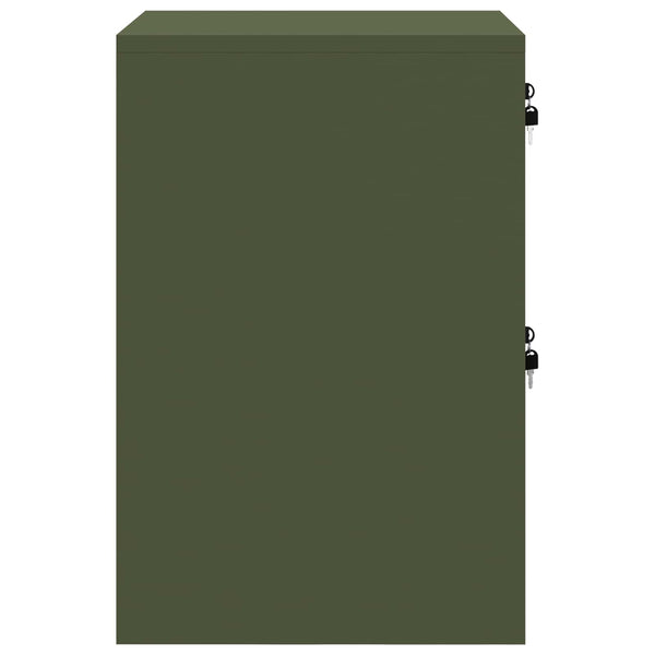 Aktenschrank Olive Grün Stahl