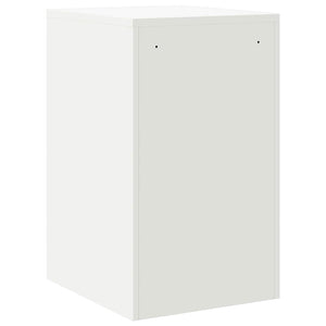 Weißer Aktenschrank aus Stahl, 44x50x74,5 cm
