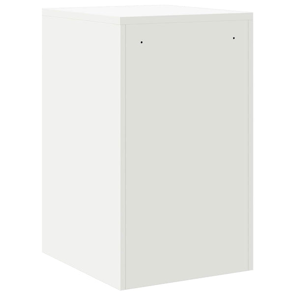 Weißer Aktenschrank aus Stahl, 44x50x74,5 cm