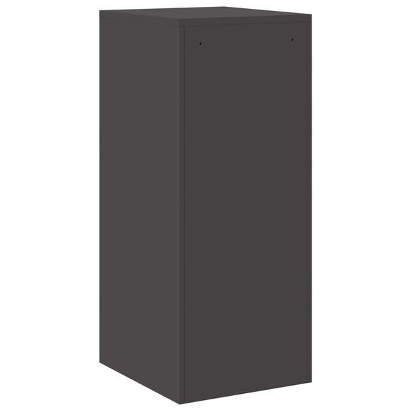 vidaXL Armoire de classement noire 44 x 50 x 106,5 cm, acier laminé à froid