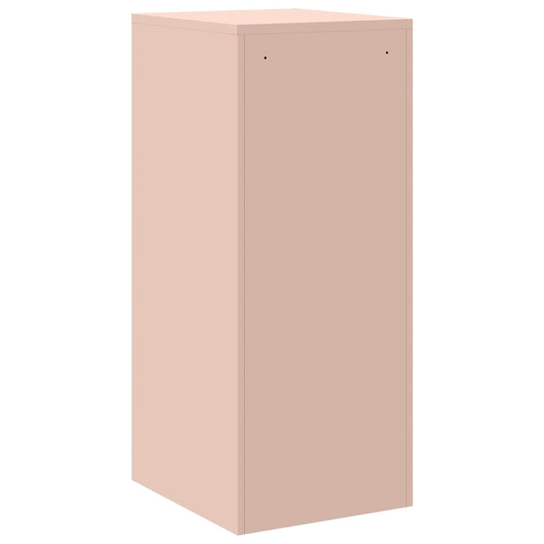 Rosa Aktenschrank aus Stahl