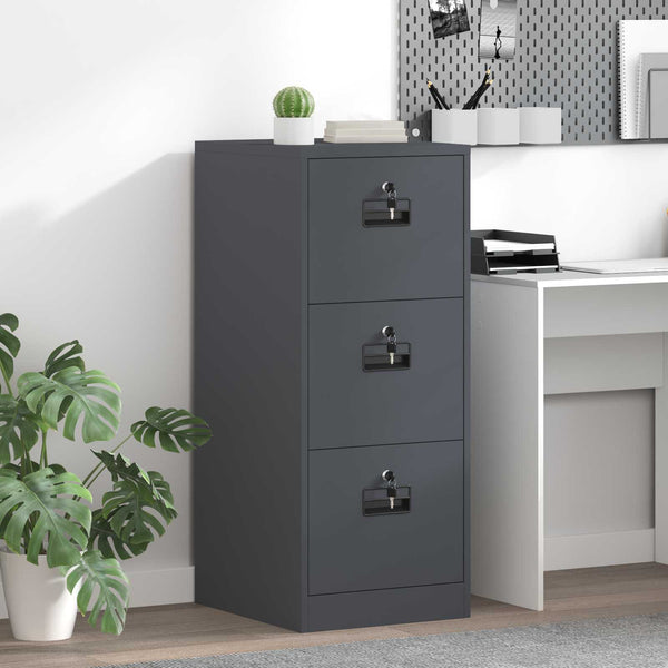 Aktenschrank Anthrazit Stahl
