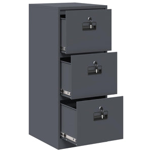Aktenschrank Anthrazit Stahl