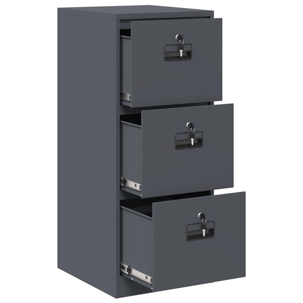 Aktenschrank Anthrazit Stahl