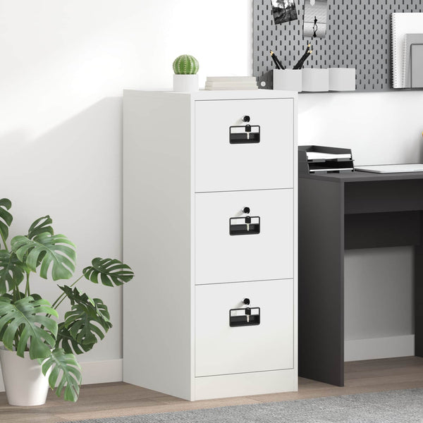 Aktenschrank Weiß Kaltgewalzter Stahl