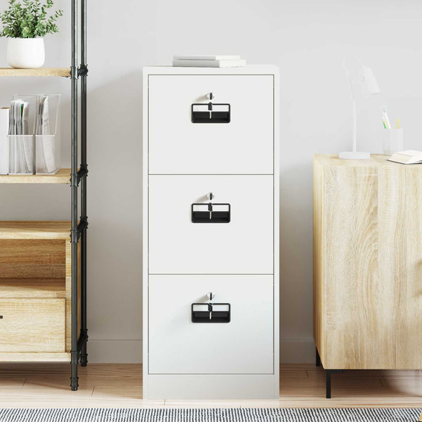 Aktenschrank Weiß Kaltgewalzter Stahl