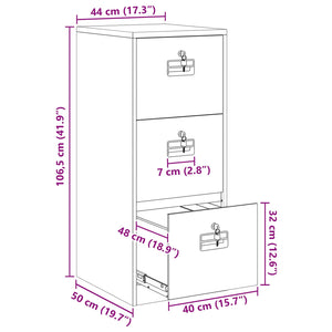 Aktenschrank Weiß Kaltgewalzter Stahl